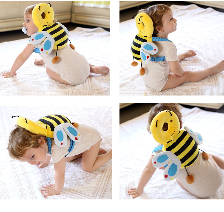 Protector de cabeza para bebé protector de cabeza para espalda animal búho abeja ladybug almohada anti-caídas varios dibujos animados opcional Specification image