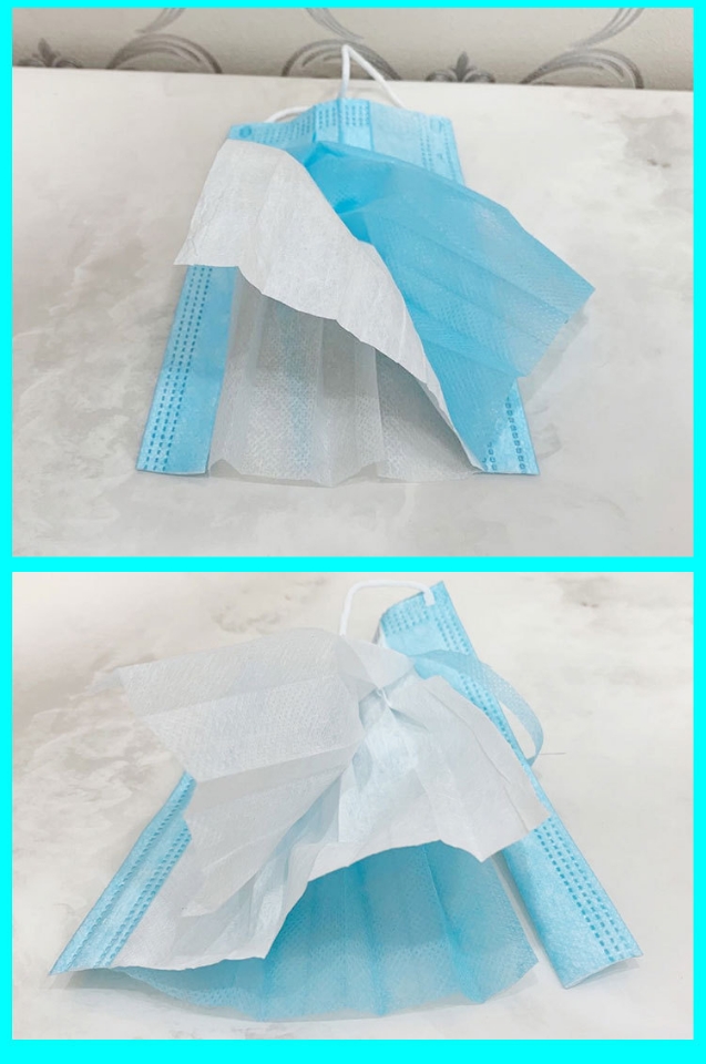 一次性日用口罩实物图