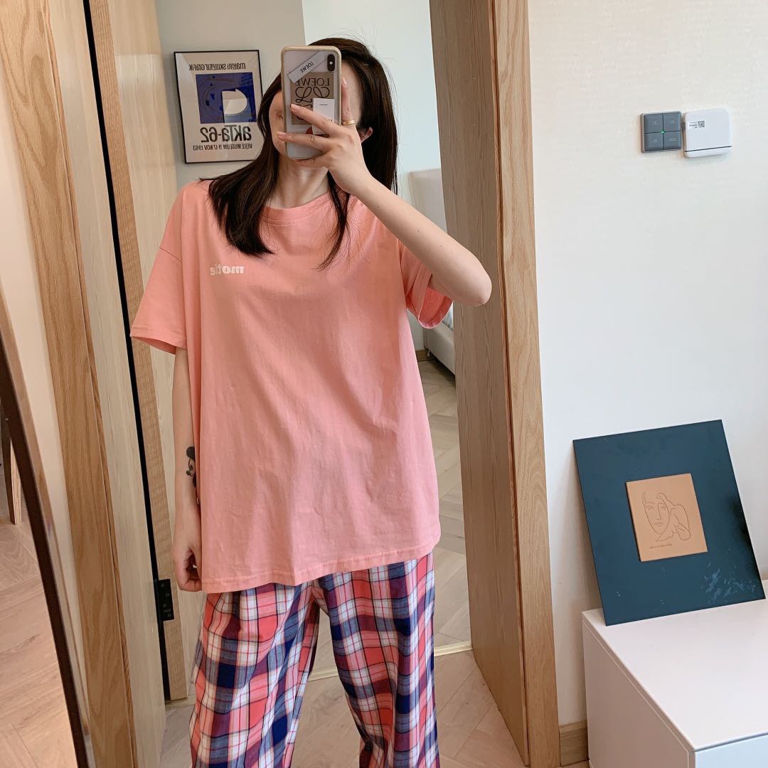 Gege Set Japanese-style Home Wear 2.0 Upgraded Version, Japanese-style color contrast simple, genuine product hair distribution wechat business Application Scenario