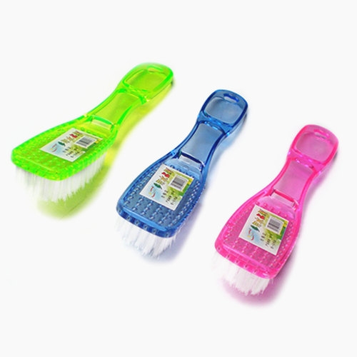 Crystal shoe brushes, daily necessities cleaning tools, cleaning brushes, large-sized, enlarged and thickened transparent plastic shoe brushes, clothing brushes, hard bristles Specification image
