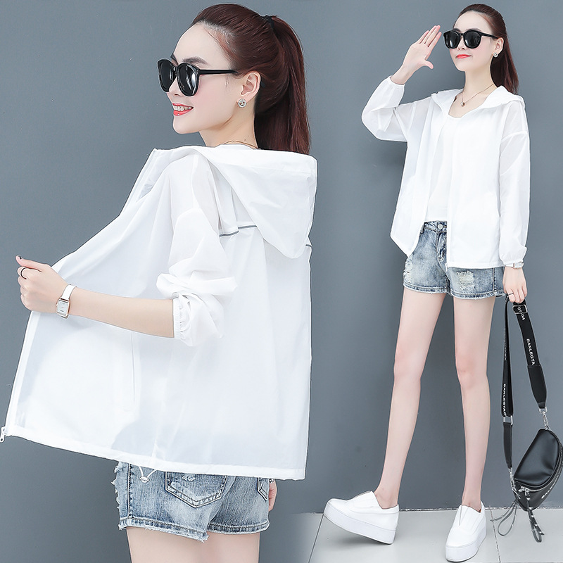 2020 Summer new style sun-protective clothing, short and versatile Korean style sun-protective clothing, outdoor sun-protective shirt, light jacket Specification image