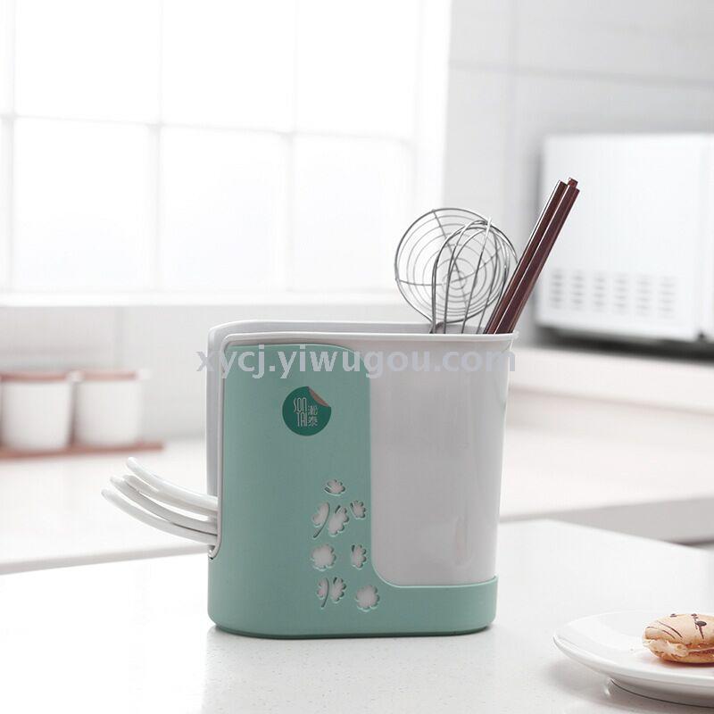 Creative kitchen plastic multi-functional storage rack and water-draining chopstick holder Specification image