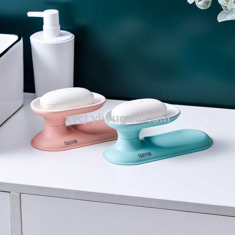 Simple and convenient 360° rotating double-layer draining soap box details Picture
