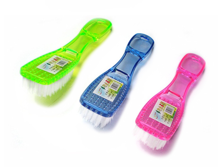 Crystal shoe brushes, daily necessities cleaning tools, cleaning brushes, large-sized, enlarged and thickened transparent plastic shoe brushes, clothing brushes, hard bristles Item Picture