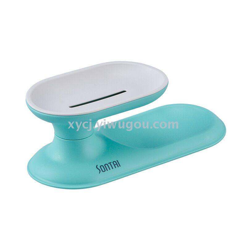 Simple and convenient 360° rotating double-layer draining soap box Item Picture