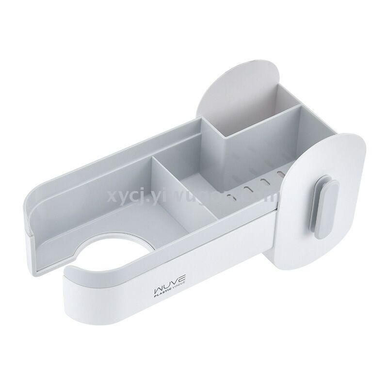 Wall-mounted hair dryer rack without drilling or leaving any marks Item Picture