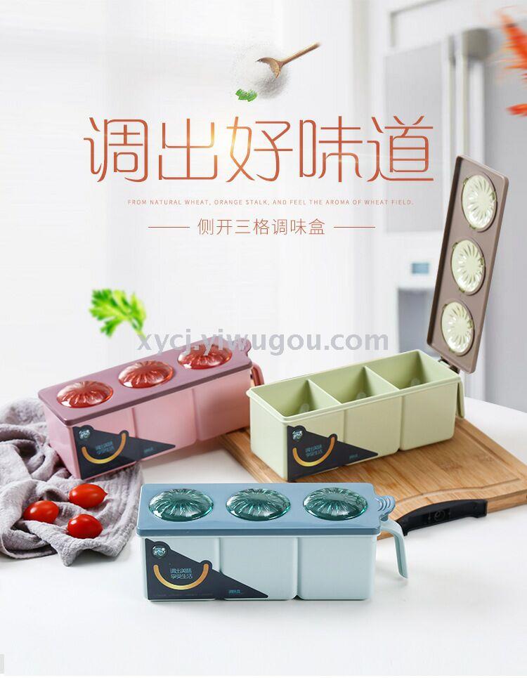 Cocina creativa lado abierto tres estilos caja de sabor Specification image