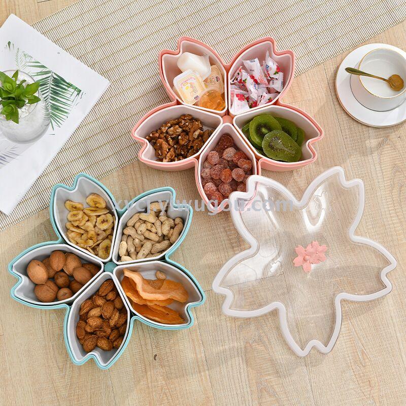 Creative plant, flower and fruit box with lid, large-capacity lazy person snack storage box details Picture