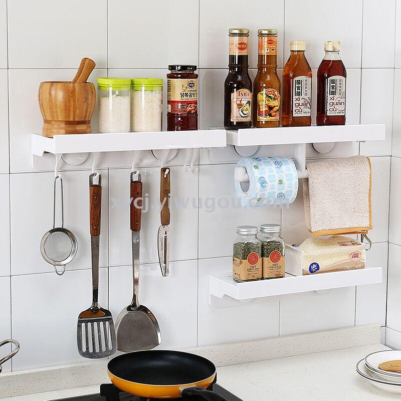 Creative bathroom suction cup storage rack and kitchen wall-mounted storage rack details Picture