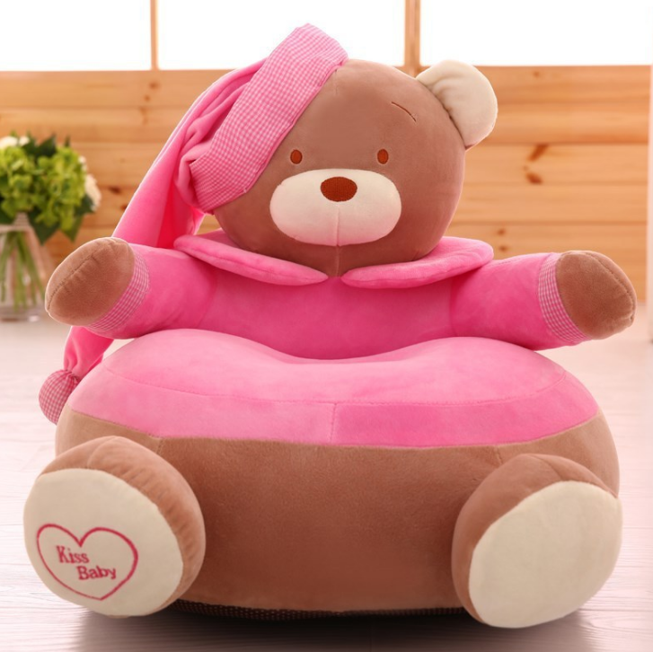 Children's sofa seats, baby and adult lazy stools, bear plush toys, detachable and washable cartoon chairs for toddlers Specification image