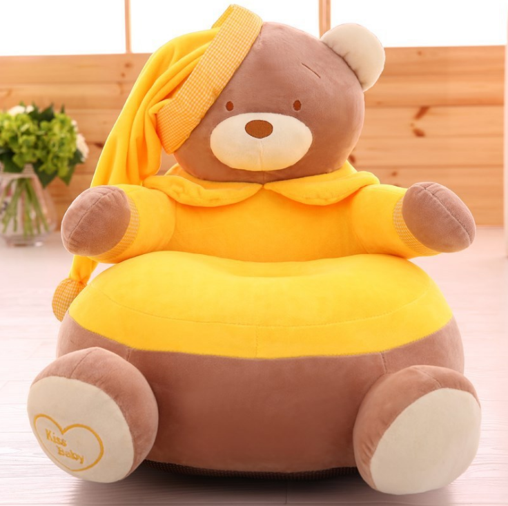 Children's sofa seats, baby and adult lazy stools, bear plush toys, detachable and washable cartoon chairs for toddlers
