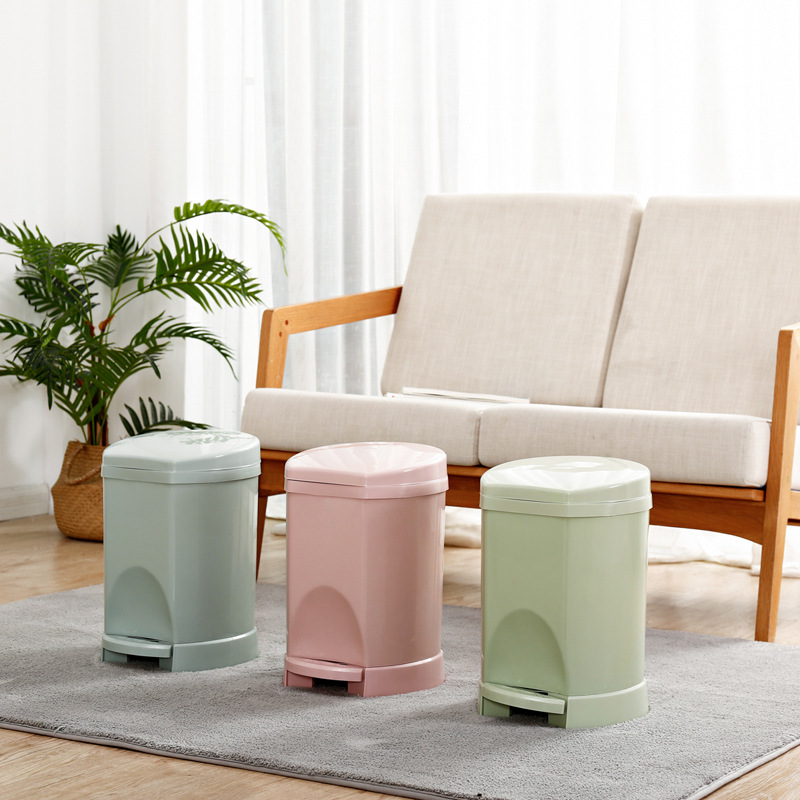 创意脚踏分类垃圾桶客厅塑料垃圾篓家用卫生间带盖纸篓