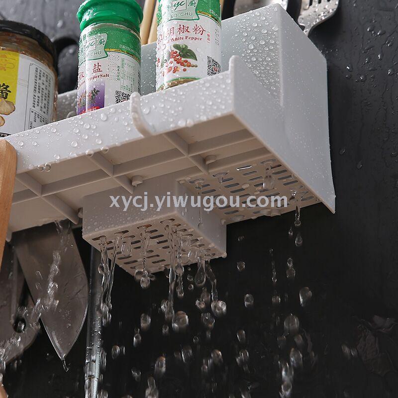A multi-functional wall-mounted knife and tableware storage rack without the need for drilling Specification image