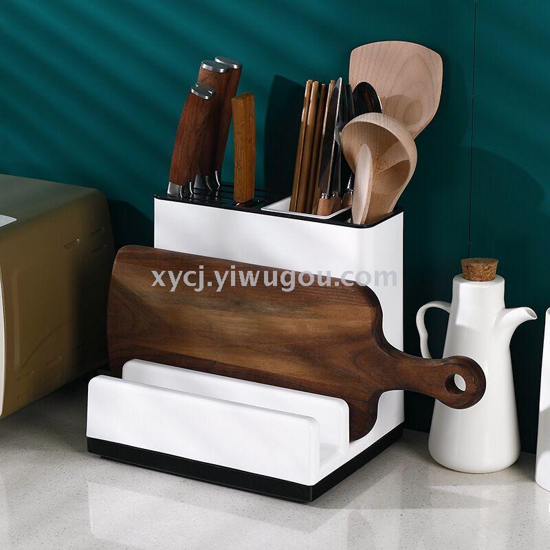 Multi-functional knife rack, cutting board and chopping board rack