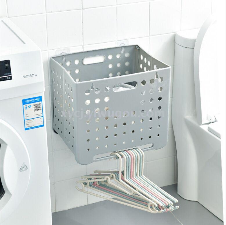 Wall-mounted foldable dirty clothes basket Specification image