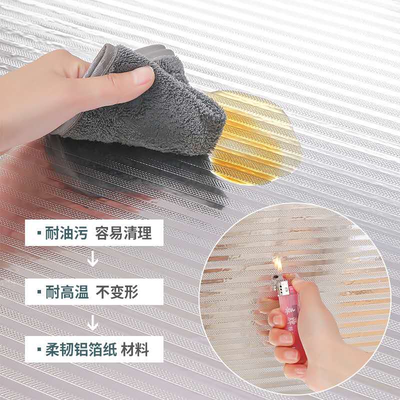 厨房防油贴纸耐高温自粘橱柜防水加厚锡纸灶台衣柜防潮贴纸产品图