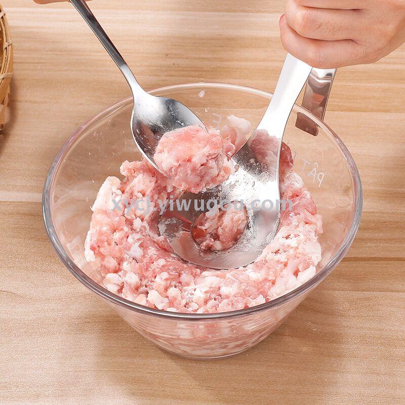 Acero inoxidable meatballs maker meatballs spoon details Picture