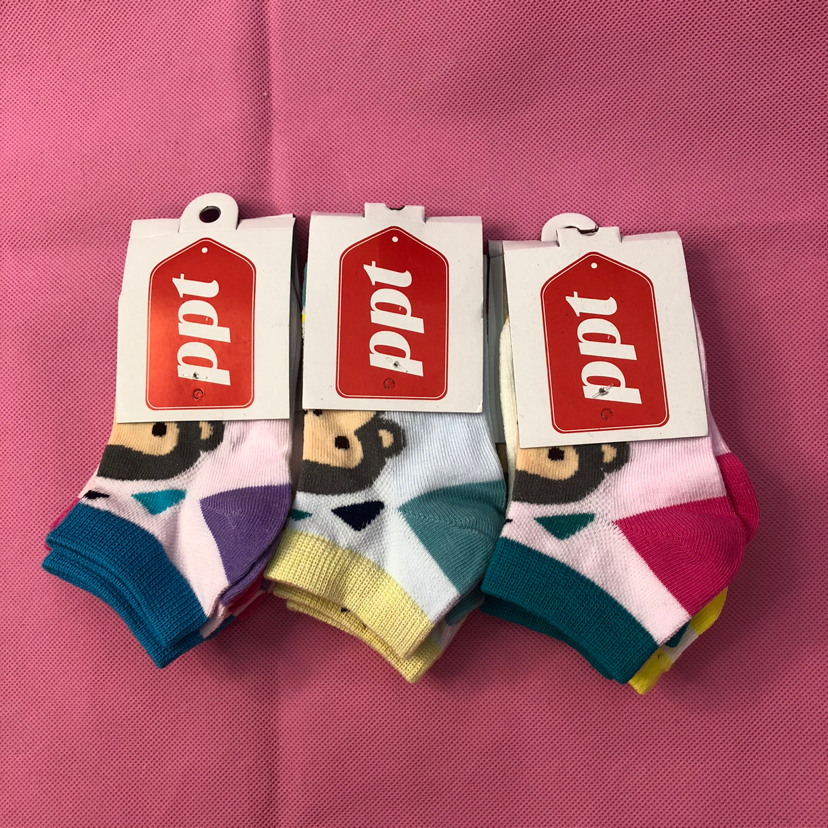 Ground cotton children's boat socks 2-4 years old 9-13 years old