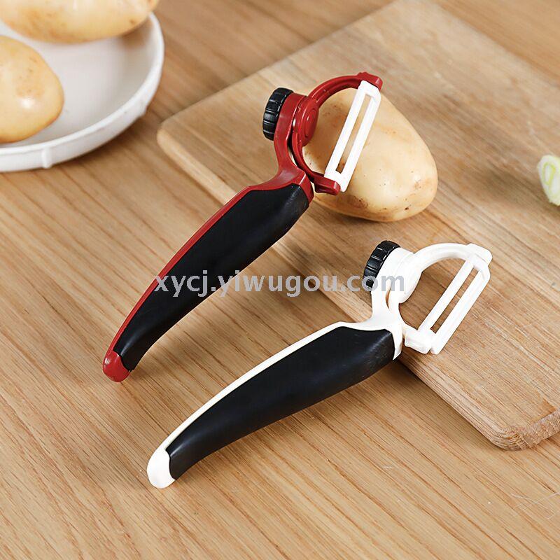 Multi-functional 180-degree rotatable blade peeler for fruits and apples