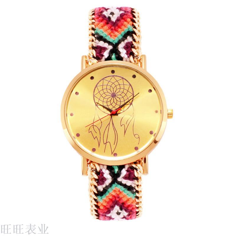 National wind lady woven watches fashion trend woven watches purely handmade with lovers watches