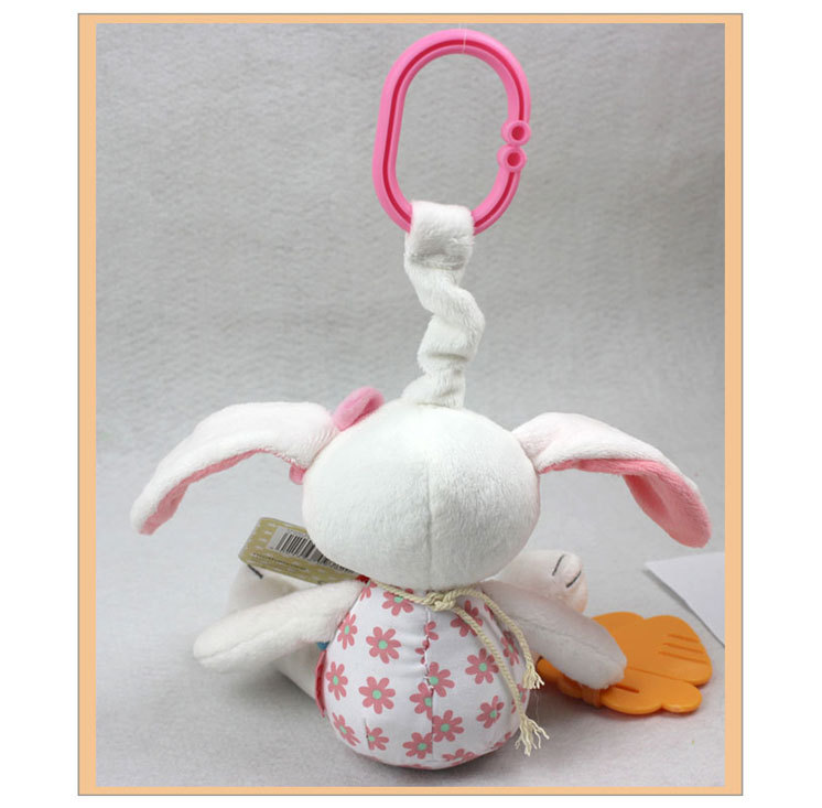 Rabbit bed, trolley, trolley, plush toy, teething tape, paper, funhouse mirror, pink radish, rabbit Application Scenario
