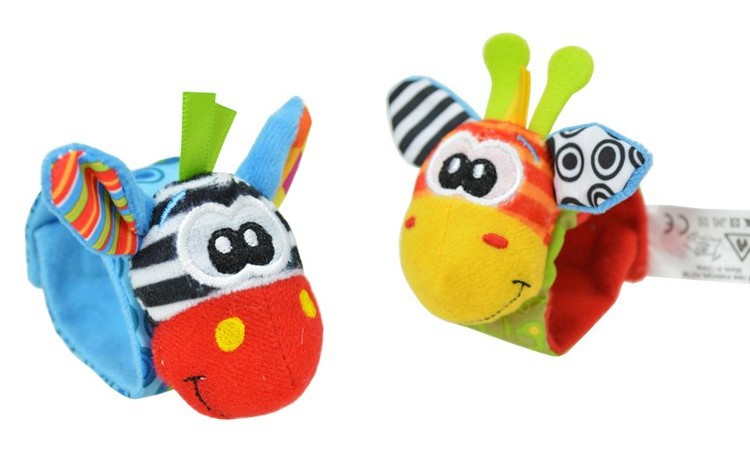 New innovative 0-1-year-old baby animal socks with a rattle to attract attention, a toy for newborns Specification image