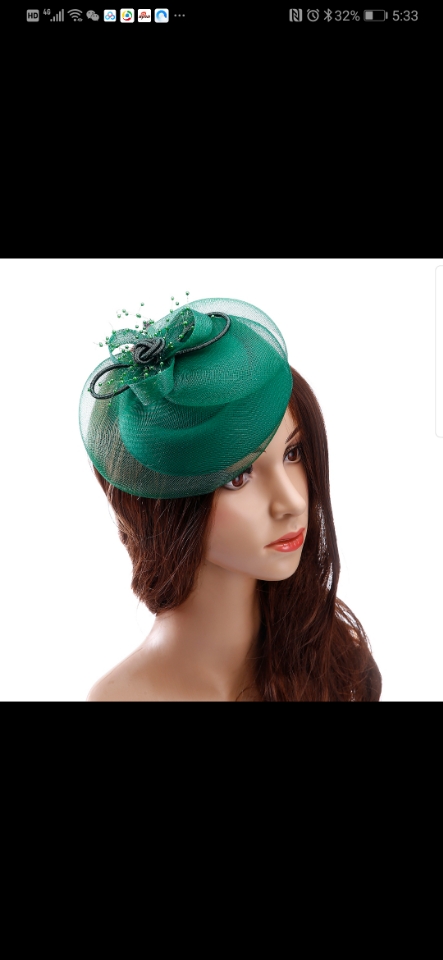 Summer European and American outdoor women's hats, Western-style mesh, banquet bride's top hats, bow feather headwear customization Application Scenario