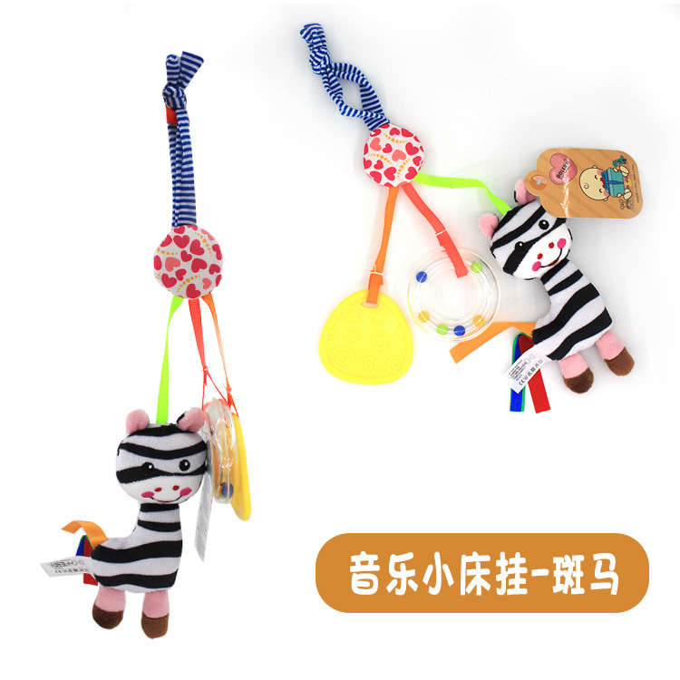 Baby lathe, rubber ring, bell, music, small bed, 0-1-year-old baby stroller, hanging toy Specification image