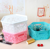 Plastic basket Rectangular storage basket Household items Kitchen storage basket Desktop bathroom storage box
