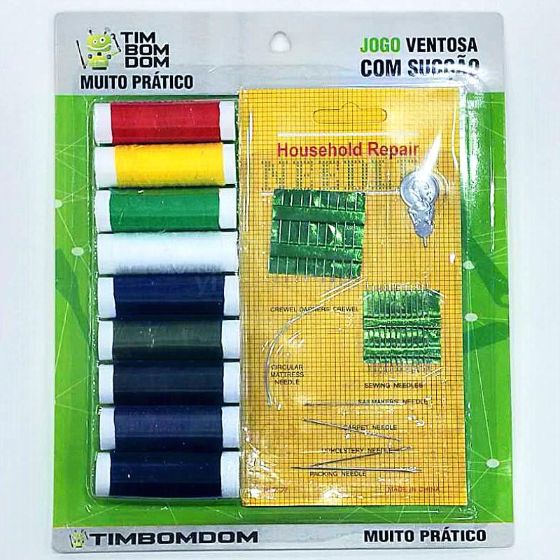 Sunshine Department Store Portable Mini Needle and Thread, household needle and thread sewing kit with multiple types of needles