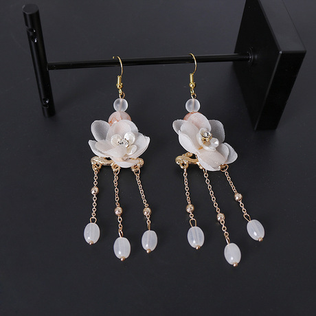 Hanfu headwear, tassel, step and shake hairpins, ancient-style super ethereal head crowns, hair combs and hairpins, a complete set of ancient costume ethereal hairpins and hair accessories Application Scenario