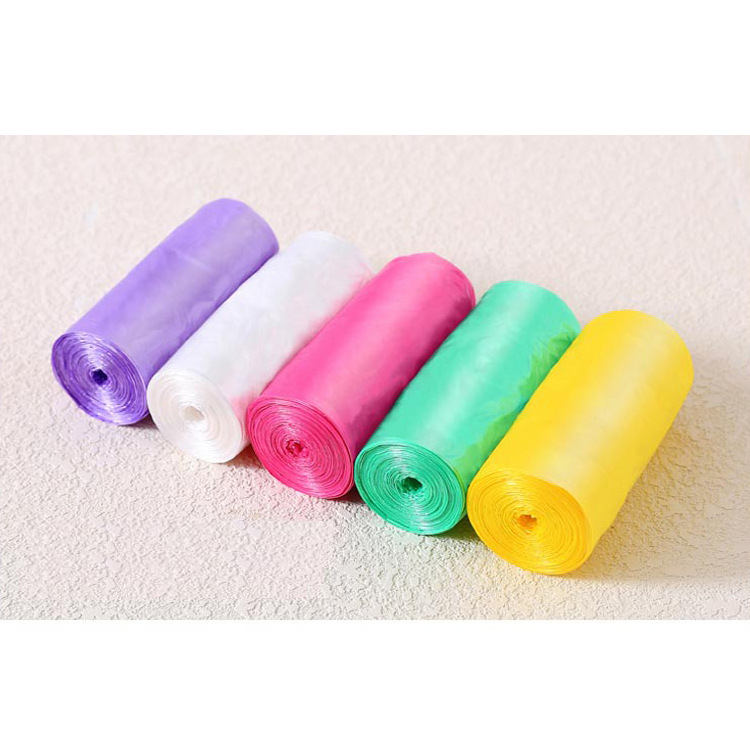 Thickened garbage bags, large packaging, kitchen and household disposable garbage bags, 6 rolls, broken and colored, factory direct sales Specification image