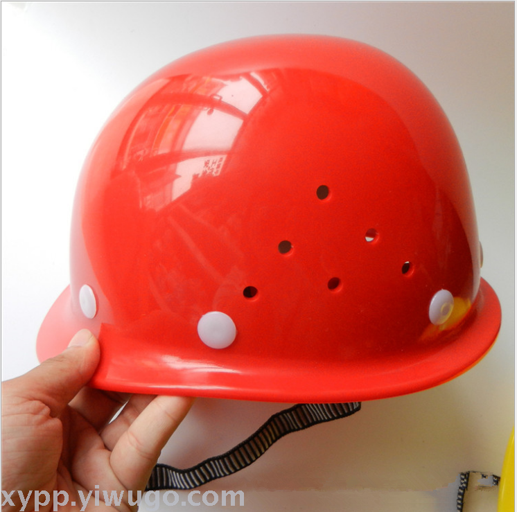 安全帽加厚圆形头盔式透气安全帽工地施工防砸工程建筑劳保防护