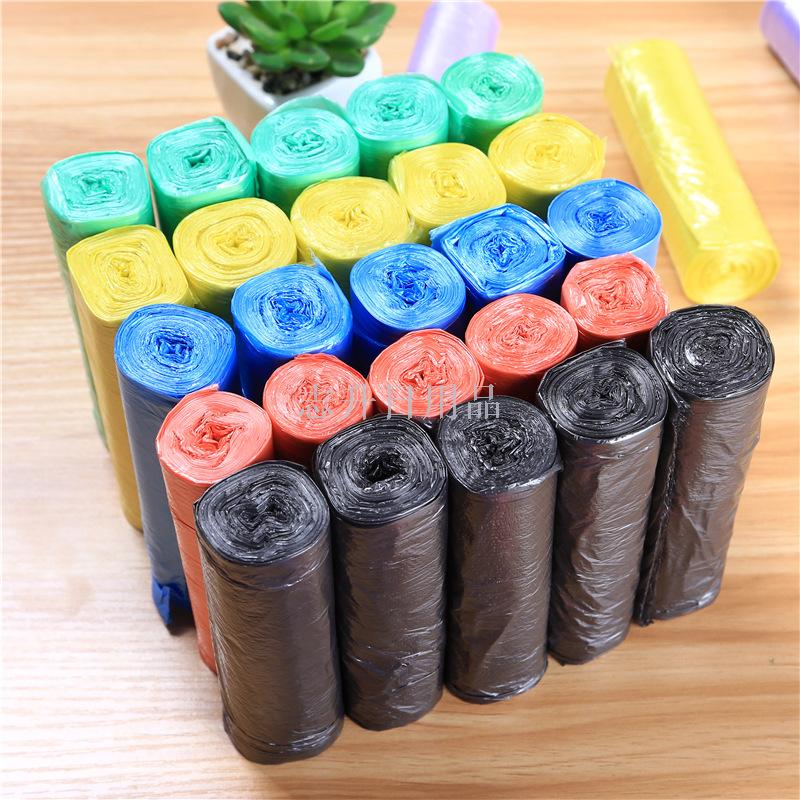 180G manufacturer wholesale brand new 45*50 medium-sized point-break garbage bags, 5-roll colored household plastic bags Specification image