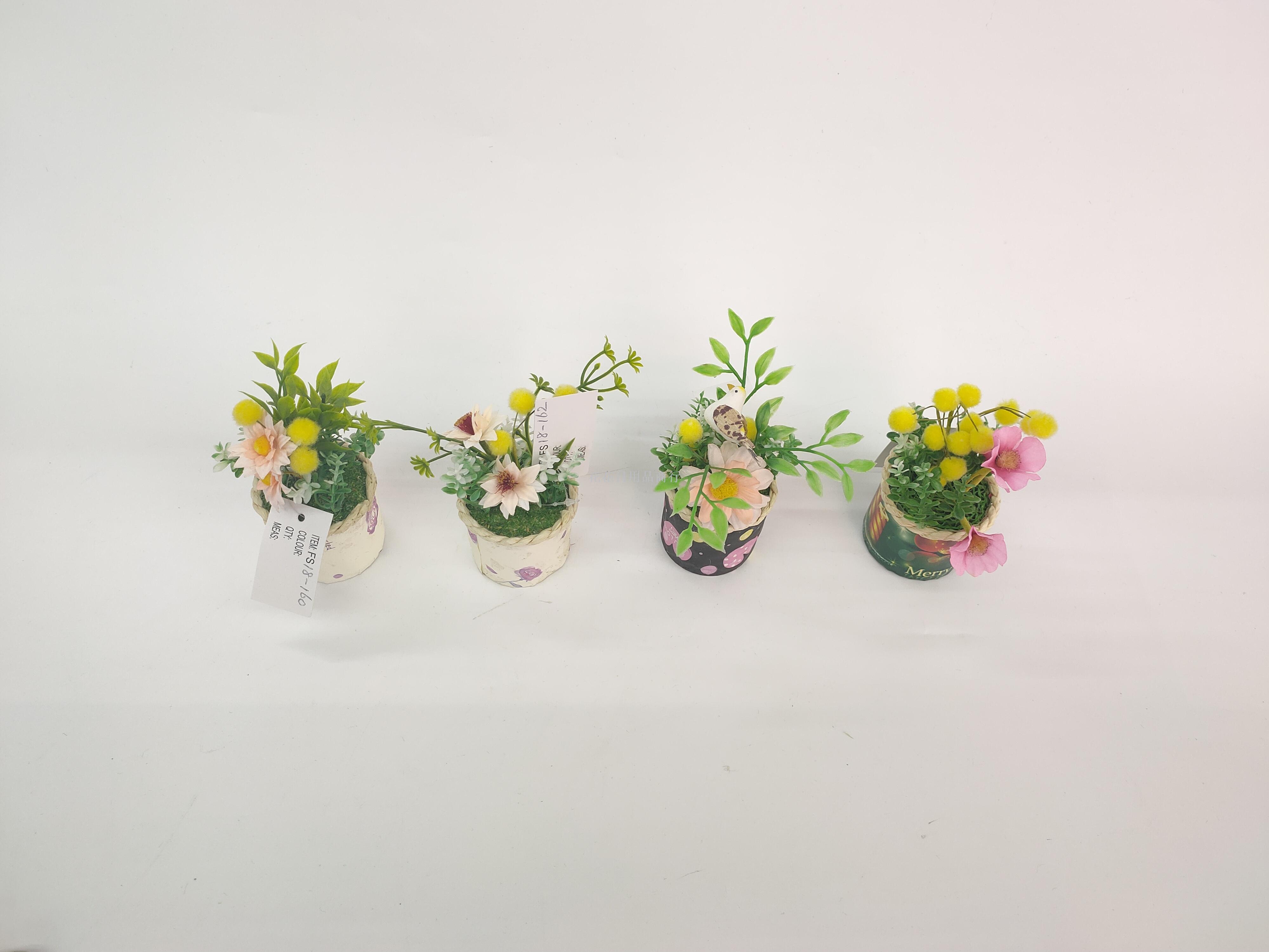 New hand-made miniature imitation flowers silk flowers rose sunflowers bonsai shooting props