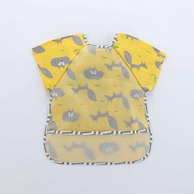 New summer collection of anti-dirt, thin, sleeveless baby bibs, food pockets, saliva pockets and drawing clothes for babies Item Picture