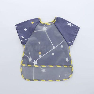 New summer collection of anti-dirt, thin, sleeveless baby bibs, food pockets, saliva pockets and drawing clothes for babies details Picture