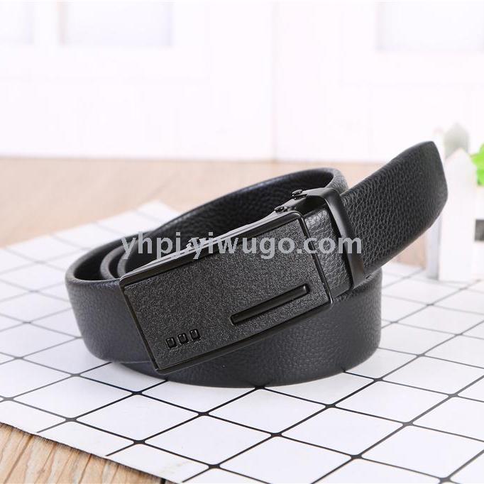 Direct sales from the manufacturer of men's business automatic buckle, layer pattern, lychee pattern edge, scratch-resistant automatic belts Application Scenario