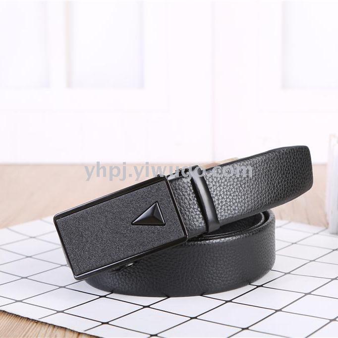 Direct sales from the manufacturer of men's business automatic buckle, layer pattern, lychee pattern edge, scratch-resistant automatic belts Specification image