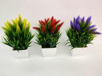 White basin lavender imitation bonsai pastoral decorations accessories fake flower ornaments office