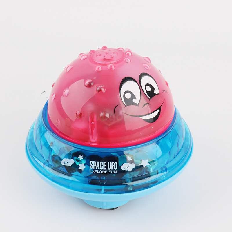New best-selling product: Children's electric sensor water spray ball with base, light and music, baby bathroom water play and bathing toy Specification drawing