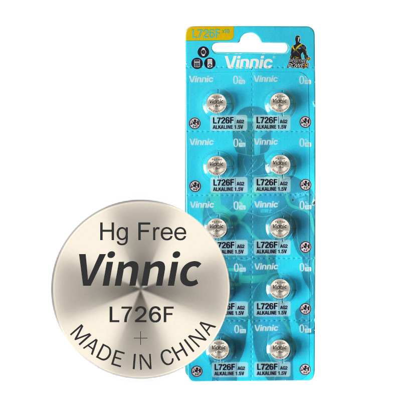 1板vinnic银战士电子手表电池钮扣电池L726F/ag2/396A/LR726