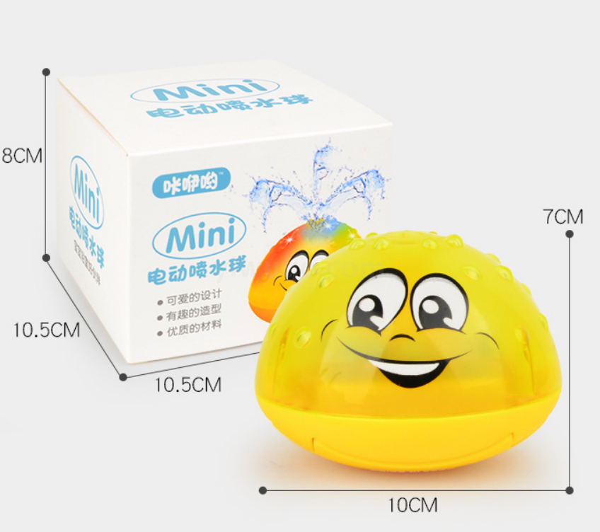 Baby and toddler children, bathroom water play, bathing toys, electric sensor water spray balls, lights and music details Picture