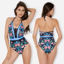 European and American foreign trade sexy one-piece women swimwear manufacturers direct wholesale hot spring swimwear