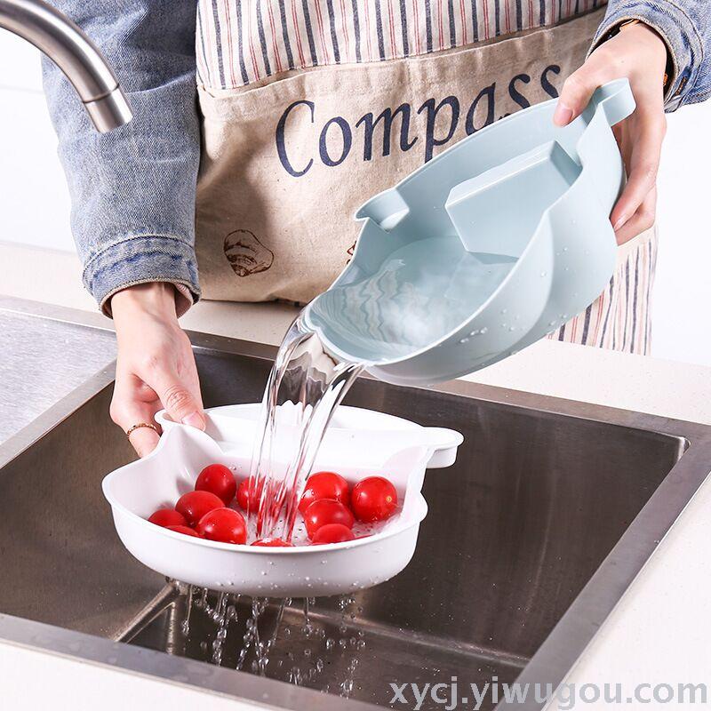 Double-layer fruit platter plastic multi-functional fruit storage box, a must-have for creative lazy people Application Scenario