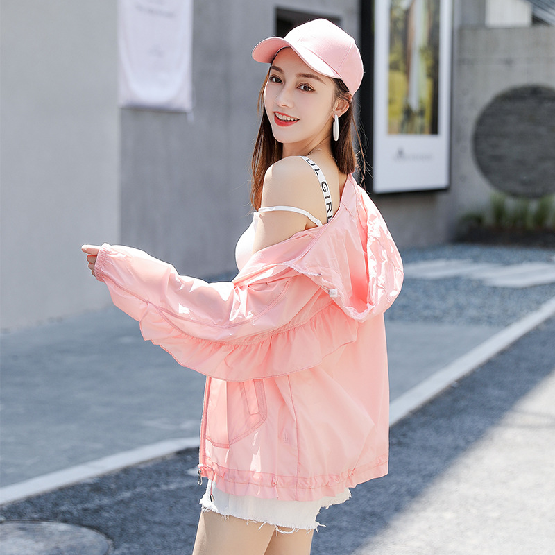 Sun protection Women's 2020 New style thin UV-resistant, breathable, versatile, fairy-like loose, super fairy-like and stylish women's coat Item Picture