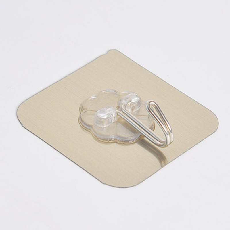 Metal wire brushed hook adhesive, seamless magic adhesive, bathroom and kitchen waterproof, super strong load-bearing hook wholesale Specification image