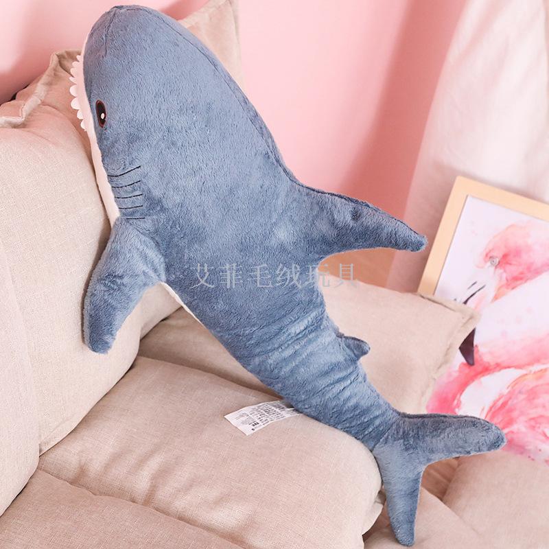 New creative shark figurine sofa cushions, popular shark figurine plush toys Item Picture
