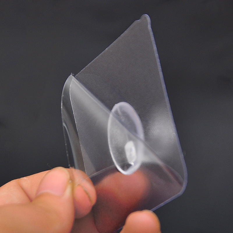 The transparent plastic hook leaves no trace behind the door, and the adhesive hook is pasted on the kitchen wall. It is a powerful nail-free magic hook with ox horn stickers Application Scenario