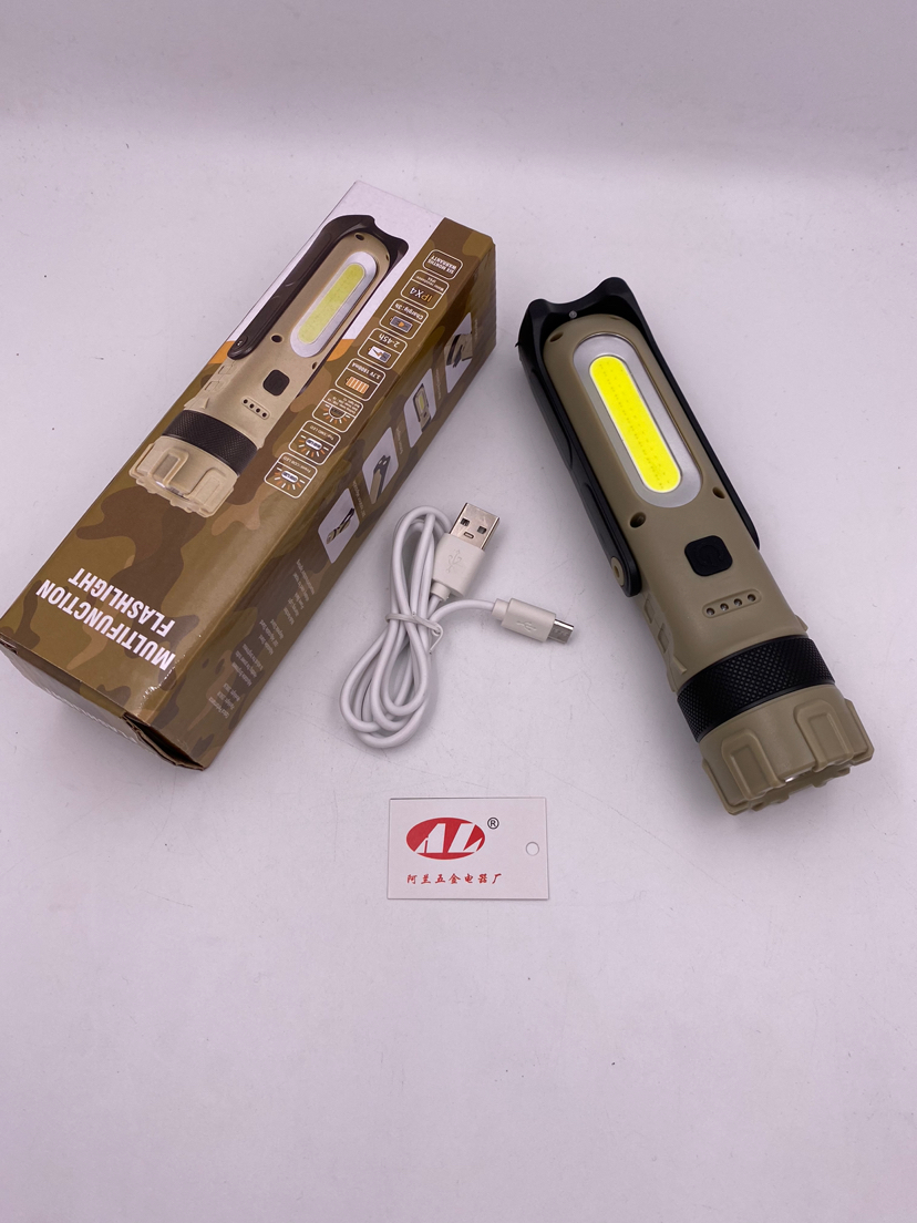 USB rechargeable flashlight Strong flashlight Outdoor emergency flashlight